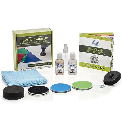Image of Glass Polish (75mm) Plastic & Acrylic Polishing and Scratch Removal Kit - Ø 75mm with Drill Attachment - GP31007