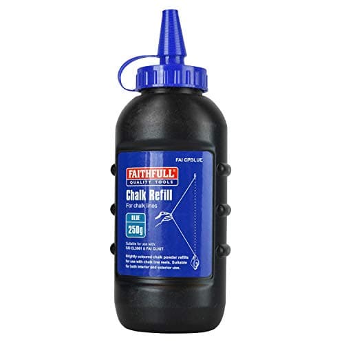 Image of Faithfull FAICPBLUE Builders Chalk Line Powder Refill Blue 250g (8oz)