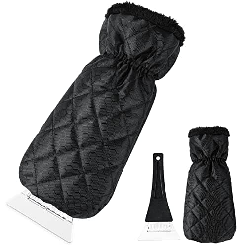 Image of DIAOCARE Ice Scraper mitten for Windscreen, Snow Removal with Antifreeze Glove will Scrape Pesky Frost and Ice from Windscreens with Ease, Snow Squeegee ultra-light car window de-icer tool