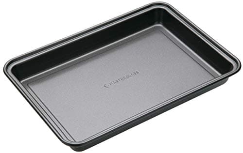 Image of MasterClass Non-Stick Brownie Pan with PTFE, PFOA and BPA Free Non Stick, Robust 1mm Thick Carbon Steel, 27cm x 20cm, Black