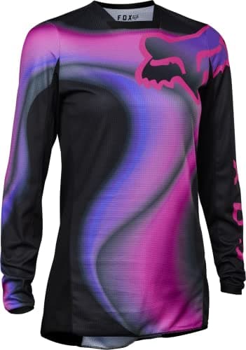 Image of Fox Racing Women's 180 Toxsyk Motocross Jersey, Black/Pink, Large