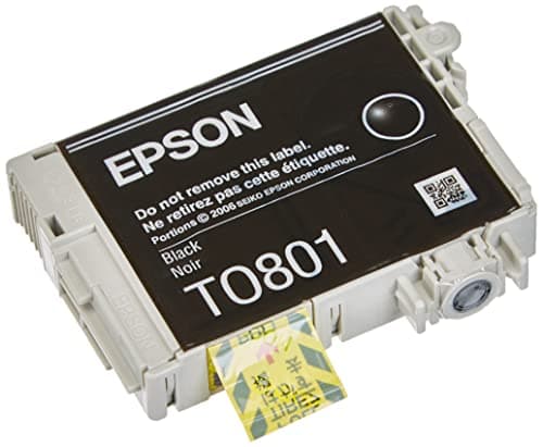 Image of EPSON T0801 7.4 ml Ink Cartridge, Black, Genuine