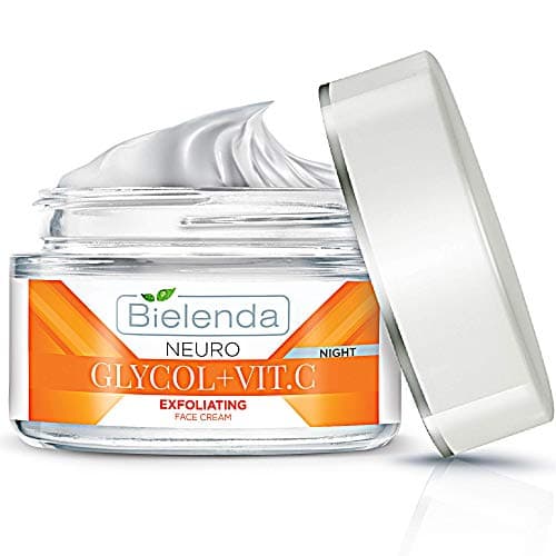 Image of Bielenda Neuro Glicol Face Cream The Skin Is Deeply Revitalized Wrinkles Are Smoothed Out Discolorations Reduced + Vit. C Exfoliating Face Cream - Corrector For Night - 50 ml