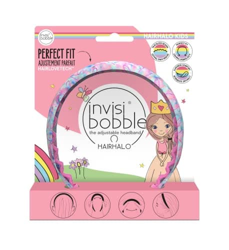 Image of Invisibobble Kids Hairhalo Headband Pink I 1 x Adjustable Colourful Headband Girls Soft Hair Gentle and Comfortable I The Original Designed in the Heart of Munich