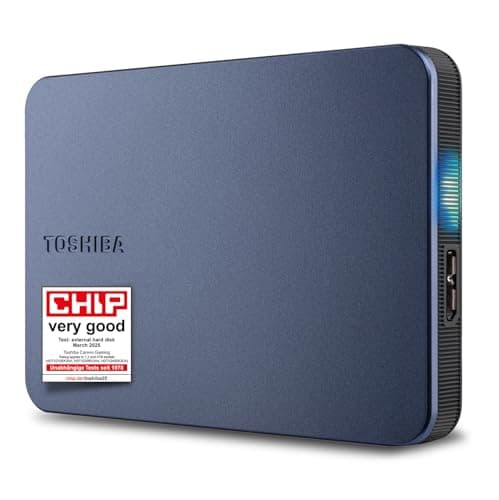Image of Toshiba Canvio Gaming 1TB – Portable 2.5’’ External Hard Drive compatible with most PlayStation, Xbox and PC consoles, USB 3.2. Gen 1 Technology, Black (HDTX110EK3AA)