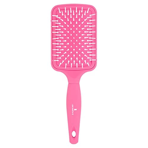 Image of Lee Stafford Wide Pin Paddle Brush Professional Large Hair Brush for All Hair Type Detangling, Blowdrying and Straightening for Women