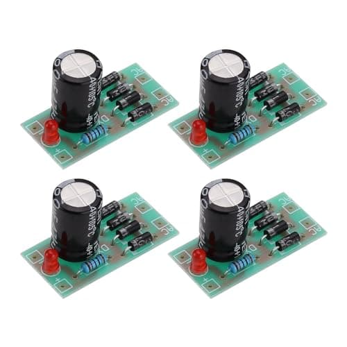 Image of OTOTEC 4 pcs AC 6-16V to DC 12V Converter Power Supply 1N4007 Full Bridge Rectifier Filter Power Supply Module for Model Train Railroad LED