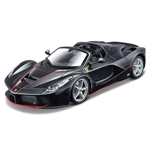 Image of Maisto FERRARI LA FERRARI APERTA Build-It-Yourself Die-Cast Model Car Kit - 1:24 Scale, Black