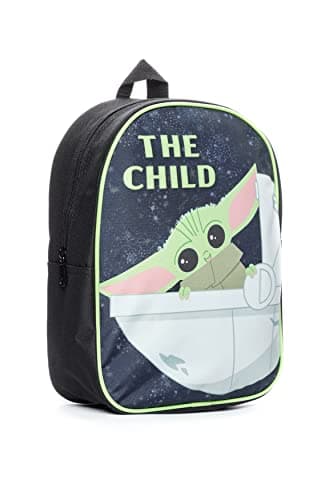 Image of Star Wars The Mandalorian Baby Yoda The Child Childrens Backpack Black