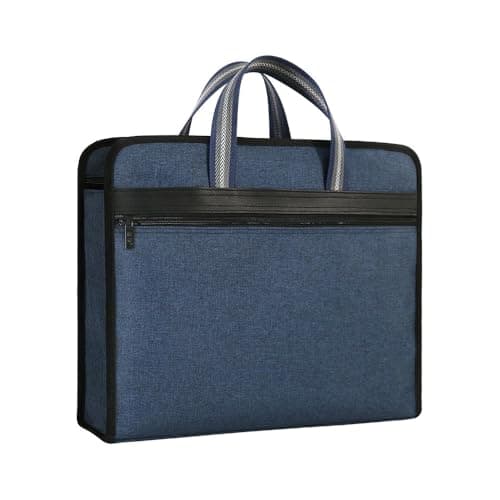 Image of Oaygat A4 Document Organiser Bag Documents Storage Case Business Briefcases Bag Oxford Cloth File Computer Bags File Folder Tote Bags File Organiser Bags iPad Storage Carrying Laptop Tote Pouch