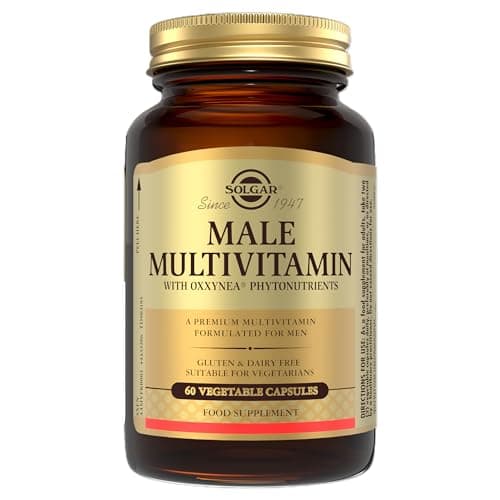 Image of Solgar Male Multiple Tablets - Pack of 60 - Supports Metabolism and Reduces Fatigue - Immunity, Health and Bone Heart - Vegan