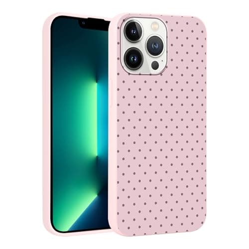Image of Foonary Polka Dot Phone Case for iPhone 13 Pro Cute Fashion Pattern Case 6.1", Aesthetic Trendy Stylish Design Women Girly Cover Camera Protective Slim Silicone Shockproof TPU Funda, Pink