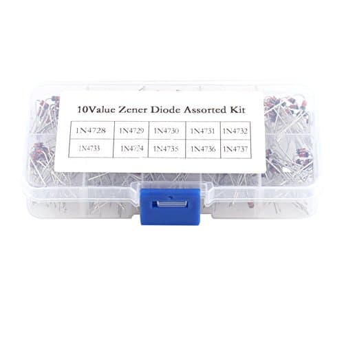 Image of Culnflun Zener Diodes Kit 200pcs 10Values 1N4728 1N4737 Zener Diode Assortment Electronic Kit With Storage Box for Electronic Professionals or Enthusiasts