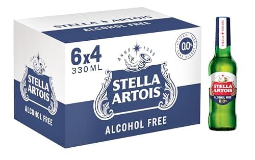 Image of Stella Artois 0% Alcohol Free Premium Lager Beer Bottle, 24 x 330 ml