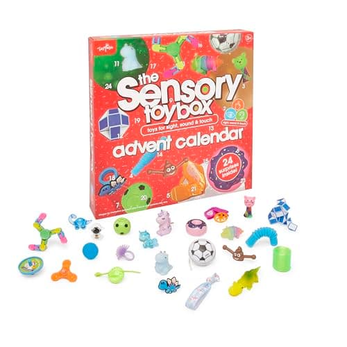 Image of Toy Mania Sensory Advent Calendar - 24 Daily Multi-Sensory Surprises for Mindful Monthly Countdown - Engaging Touch, Taste, Smell, Sound & Sight Activities - Calming Holiday Fun for Ages 3+