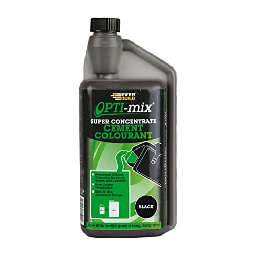 Image of Everbuild Opti-Mix Super Concentrate Cement Colourant – One Shot Cement – Easy to Use – Black – 1 Litre