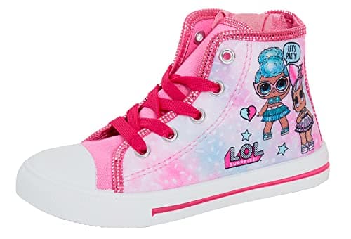 Image of L.O.L. Surprise! Dolls Girls Hi Top Trainers Pink EU 28 / UK 10