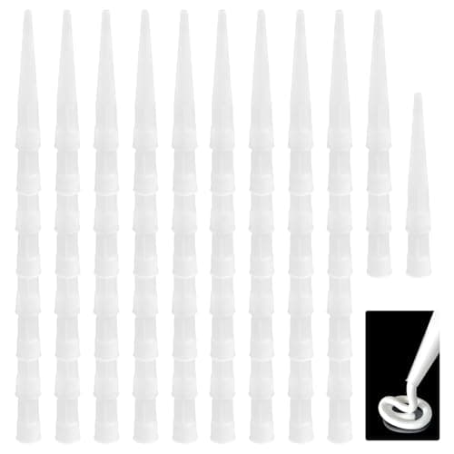 Image of 78 PcsSilicone Nozzles Spares, Silicone Gun NozzlesSilicone Sealant Nozzles for Silicone Sealant Gun, Caulking Nozzle Tips, Cartridge Tips Nozzle for Cartridge Gun