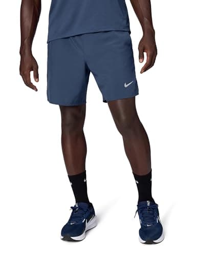 Image of Nike Challenger Men's Dri-Fit Running Shorts with Lining (Approx. 18 cm), Thunder Blue/Reflective Silv, DV9359-437, M