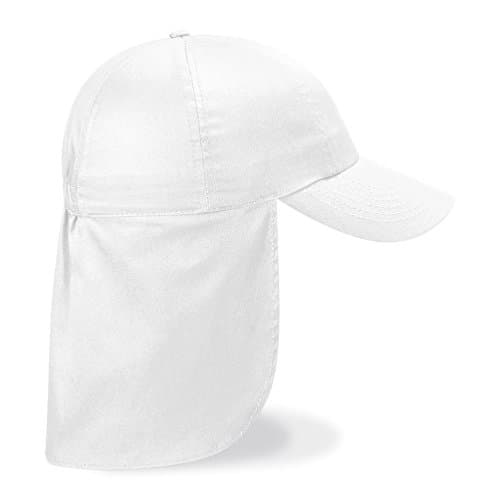 Image of CHILDRENS LEGIONNAIRE HAT CAP 100% COTTON - 9 COLOURS (WHITE)
