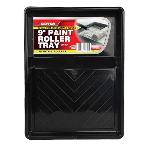Image of Dekton 9" Paint Roller Tray – Ideal for Emulsion & Gloss Paints – Compatible with 9" Rollers – Durable and Practical Painting Accessory for Walls, Ceilings, and DIY Projects