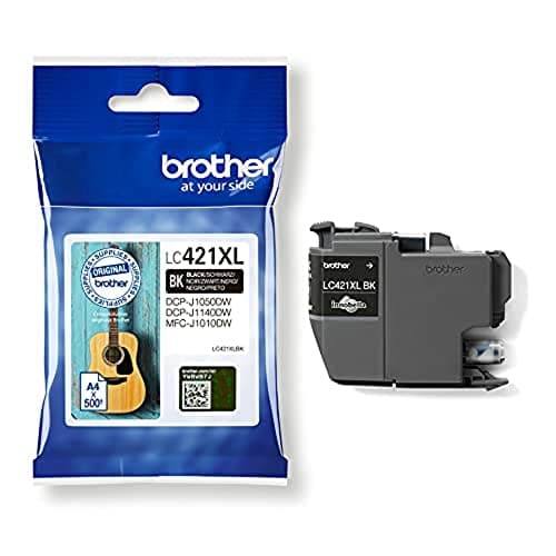 Image of Brother LC-421XLBK Inkjet Cartridge, Black, Single Pack, High Yield includes 1 x Inkjet Cartridge, Brother Genuine Supplies