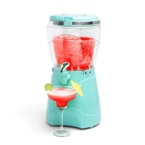 Image of Nostalgia UKNMSB1AQ6A Machine, Makes 3.7 liters of Drinks, Easy-Flow Spout, with Carry Handle, Plastic, 150 W, 128 Oz Aqua