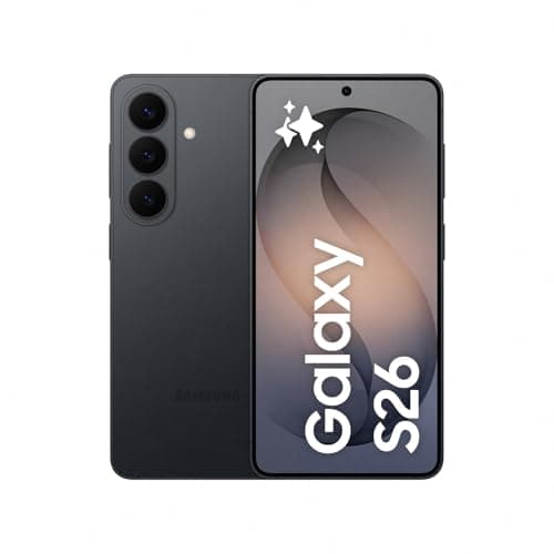 Image of Samsung Galaxy S26 AI Phone, Customised AP Processor, 50 MP Camera, 12 GB Memory, 512 GB Storage, 4300 mAh Battery, Galaxy AI, Black, 3 Year Extended Warranty (UK Version)