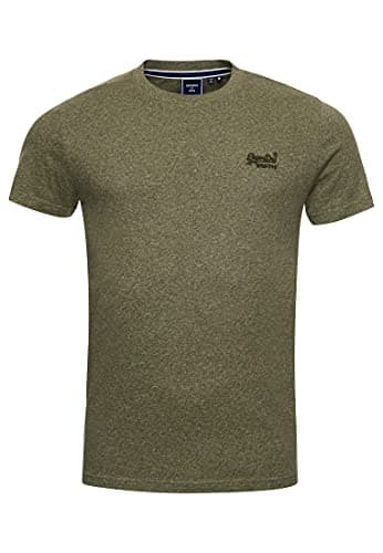 Image of Superdry Men's Vintage Logo Emb Tee T-Shirt, Hushed Olive Grit, XL
