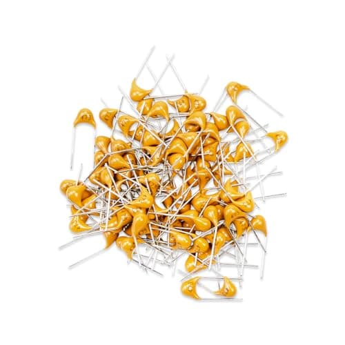 Image of Innfeeltech 100pcs 50V 47nF Monolithic Ceramic Capacitor Yellow Electronic Accessories for Computer and Telephone