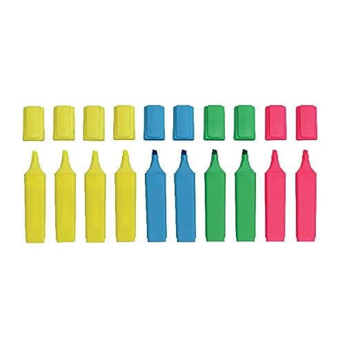 Image of Whitebox Hi Glo Highlighter - Assorted Colours (Pack of 10)