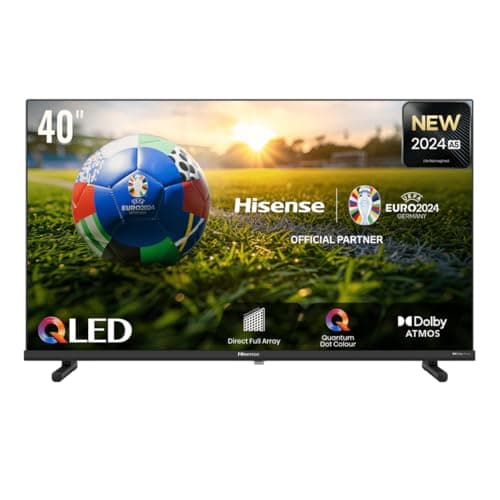 Image of Hisense 40A5NQ 2024 Full HD QLED Smart TV Triple Tuner AI Sports Mode Dolby Atmos Share to TV Dual Positioning WiFi Game & Hotel Mode Black