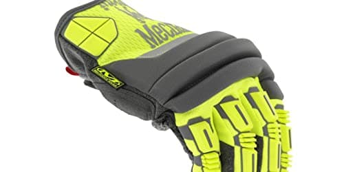 Image of Mechanix Wear Hi-Viz M-Pact 2 Work Gloves, EVA Foam & TPR Impact Protection, High Visibility Recovery, Site & Mechanic Safety Gloves - Fluorescent Yellow, (Medium)