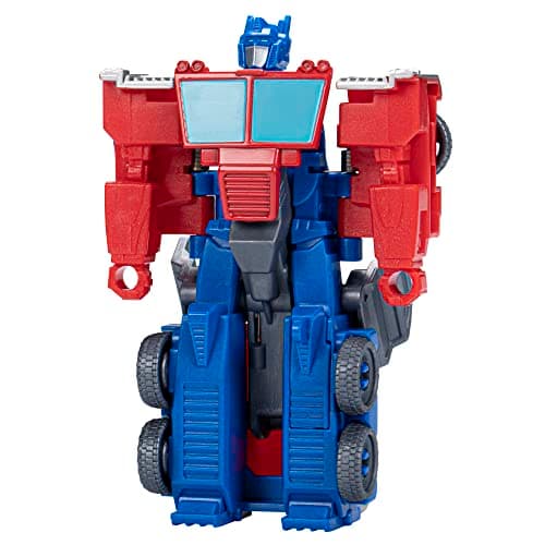 Image of Transformers Toys EarthSpark 1-Step Flip Changer Optimus Prime 10-cm Action Figure, Robot Toys for Ages 6 and Up