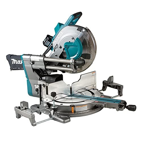Image of Makita LS003GD201 40V Max Li-ion XGT Brushless 305mm Slide Compound Mitre Saw Complete with 2 x 2.5 Ah Batteries, Charger and Interchangeable Adapter Set