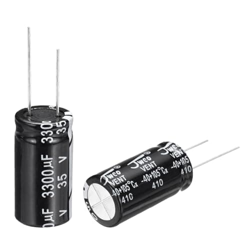 Image of sourcing map 3300uF 35V 16x31mm Electrolytic Capacitor, Radial Leads Aluminum Capacitors for TV, LCD Monitor, VCD, 10Pcs