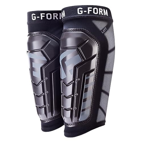 Image of G-Form Pro-S Vento Football Shin Guard - Football Shin Guard Sleeves - Black, Youth Large/X-Large