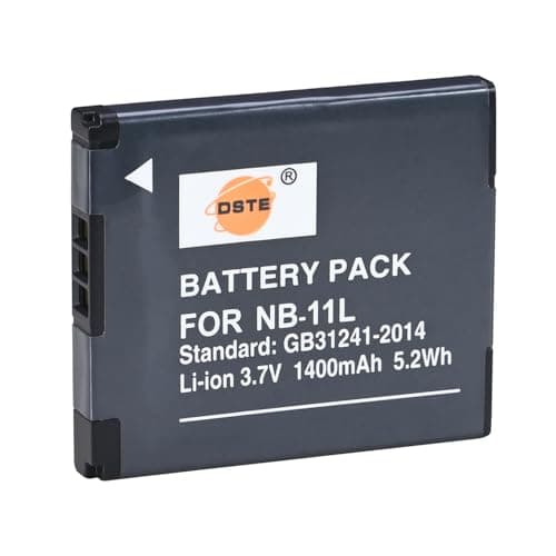 Image of DSTE NB-11L NB11L Rechargeable Li-ion Battery Compatible with Canon PowerShot A2300 A2400 A2500 A2600 A3400 A3500 A4000