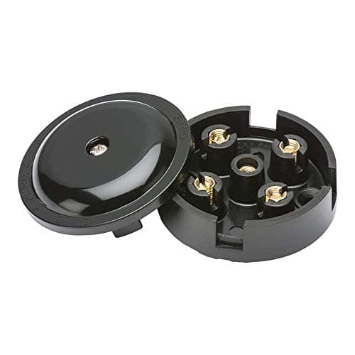 Image of Knightsbridge SN8400B 4-Terminal Junction Box, Black, 5 A, 59 mm