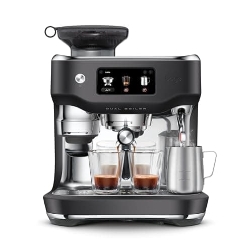 Image of Sage - The Oracle Dual Boiler, Bean to Cup Coffee Machine with Manual and Automatic Milk Frother, 45 Grind Settings - 16 Pre-Set Recipes Incl. Espresso, Cappuccino, Flat White - Black Truffle