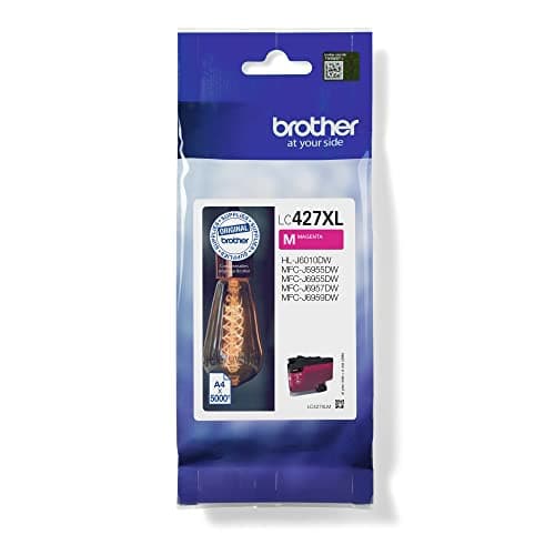 Image of Brother LC-427XLM Inkjet Cartridge, Magenta, Single Pack, High Yield, Includes 1 x Inkjet Cartridge, Genuine Supplies