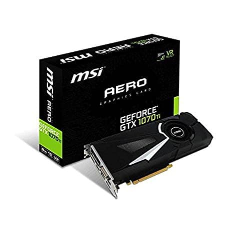 Image of MSI GAMING GeForce GTX 1070 Ti 8GB GDRR5 256-bit HDCP Support DirectX 12 SLI Single Fan VR Ready Graphics Card (GTX 1070 TI AERO 8G)