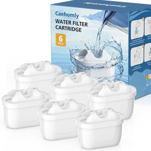 Image of Water Filter Cartridge Compatible with Brita Jug Maxtra+, Marella, Marella Cool, Style, Elemaris XL, Aluna, Aluna Cool, Mavea Elemaris (6 Pack)