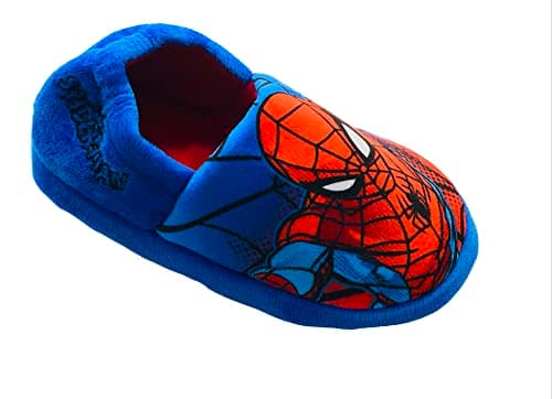 Image of Marvel Boys Spiderman Slippers, Blue, Size 2