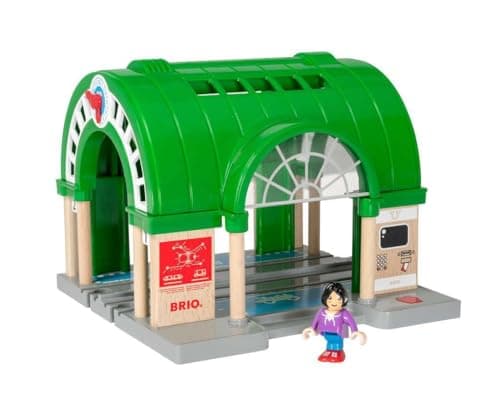 Image of BRIO World Central Train Station for Kids Age 3 Years Up - Compatible with all BRIO Railway Sets & Accessories