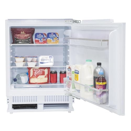 Image of SIA RFU101/EI 135L Integrated Built In Under Counter Fridge, Auto Defrost, Electronic Temperature Control, Quiet Operation 35dB, E Energy Rating, 2 Years Parts & Labour Guarantee