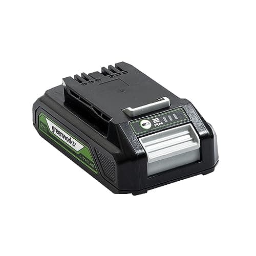 Image of Greenworks 24V Battery. Original Greenworks 24V Power Supply 2Ah Powerful Lithium-Ion Battery. Lightweight Design with 3-Stage Charge Level Control. 2 Year Warranty G24B2