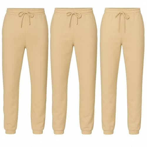 Image of Men's Joggers – Comfortable, Stylish, and Versatile | The Ultimate Comfort & Style | Jogging Pants Mens Tracksuit | Casual Mens (UK, Alpha, M, Regular, Regular, 3, Sand)