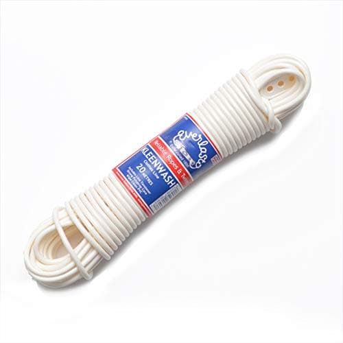 Image of EVERLASTO 'Kleenwash' White PVC Clothes/Washing Line 4.8mm x 15M