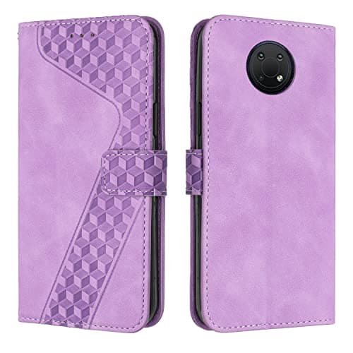 Image of OKZone Compatible With Nokia G10/G20/G30/Nokia 6.3 Case, Wallet Case PU Premium Leather with Card holder Slots Magnetic Shockproof Flip Cover Phone Cases Cover for Nokia G10/G20/G30/Nokia 6.3 (Purple)